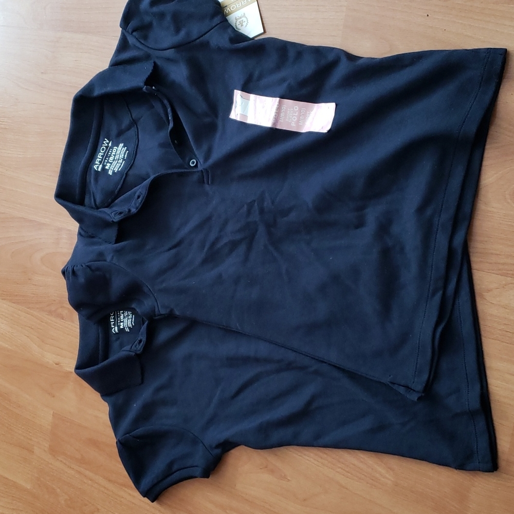 2 girls uniform shirt navy blue